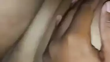Wife hard fucking with moans with husband