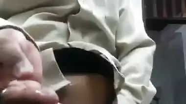Corona prevention squad lady fingering pussy