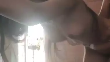 Slim Indian girlfriend standing fucking hot xxx