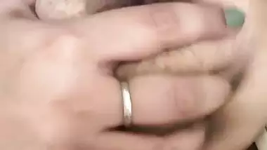 Cute wife kissing and big boobs showing update