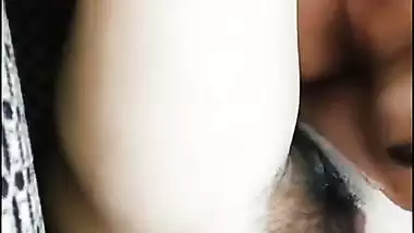 Licking chut of friends wife