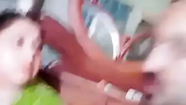 Pervert sucks his Bhabhi’s boobs and kisses her