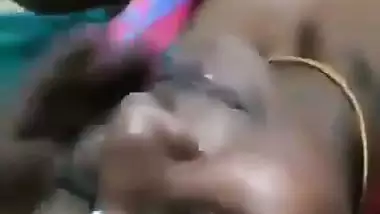 A 19-year-old village girl enjoys a desi threesome