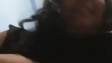 Round boobs girlfriend riding dick of boyfriend