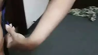 Wife trying new bra before husband and big boobs naked