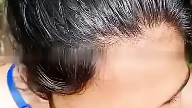 Outdoor HD desi porn of a sexy girl fucking in bushes